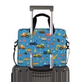 thumbnail image 2 of FORMRS 16" Laptop Bag Carrying Sleeve Case with Handle Travel Shoulder Briefcase, Blue Cartoon Truck Pattern, 2 of 8