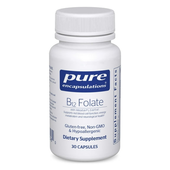 Pure Encapsulations B12 Folate, Supports Nervous System*, 30 Count
