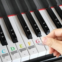 TRIANU Piano Stickers Keyboard Key Note Removable Piano Keyboard Note Labels - Piano Keyboard Note Stickers for Kids Beginners, Colorful