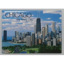 Chicago Illinois Windy City Photo Collage Magnet 2.5" x 3.5"