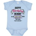 thumbnail image 3 of Inktastic Happy Birthday, Mommy I'm the Best Ever in Pink Boys or Girls Baby Bodysuit, 3 of 5