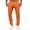 C225/Orange, variant on Vividxx Pants For Men Slim Waist Full Trousers Male Casual Mid Pocket Length Fashion Pants Male Pants Solid Color Fashion