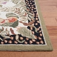 thumbnail image 3 of SAFAVIEH Chelsea Serenity Botanical Wool Area Rug, Creme/Black, 5'3" x 8'3", 3 of 11