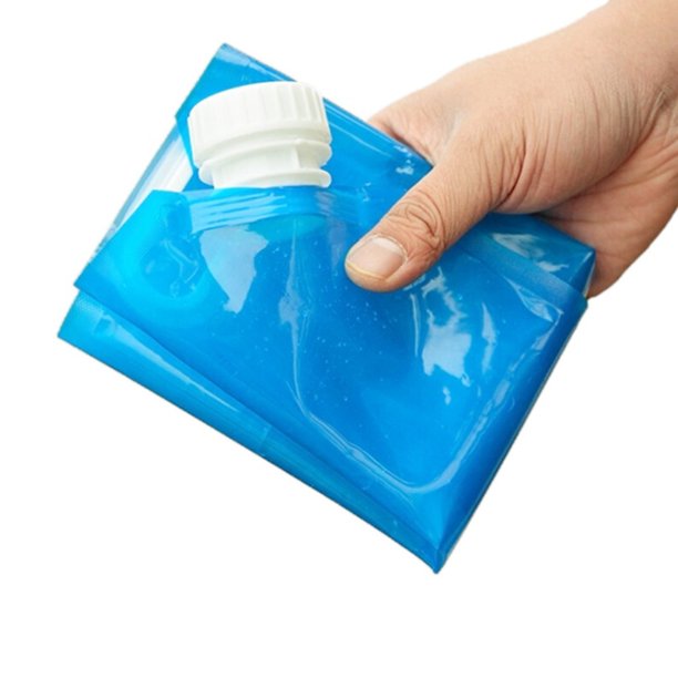 Botellas De Agua Plegables, Jarra De Agua, Bolsa De Contenedor De Agua, Contenedores De Agua, Bolsa De Agua, Sin BPA, Jarra De Almacenamiento De Plástico Transparente De Grado