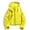 Yellow, variant on Women's Waterproof Crop Rain Jacket Hooded Zip Up Lightweight Raincoat Cycling Windbreakers with Pockets Yellow