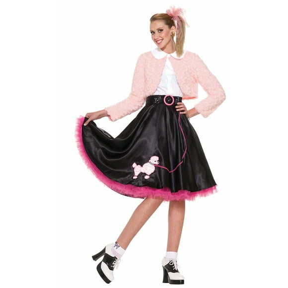 Costume Forum Sweetheart rosa con chaqueta, blusa y falda encogiéndose de hombros