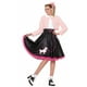 thumbnail image 1 of Costume Forum Sweetheart rosa con chaqueta, blusa y falda encogiéndose de hombros, 1 of 2
