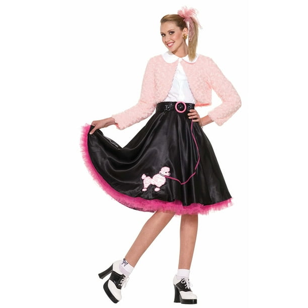 Costume Forum Sweetheart rosa con chaqueta, blusa y falda encogiéndose de hombros