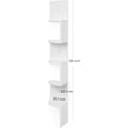 thumbnail image 3 of VASAGLE Estantería Esquinero, Librería Estantería, Estante de Pared Flotante de 5 Niveles con Diseño en Zigzag, Estantería para Libros, Blanco, 3 of 5