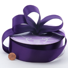 eggplant satin ribbon