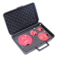 thumbnail image 1 of Plastic Pipe Fitting Reamer 4 Piece Kit Fit Into Standard 1/2Inch Drills 3/8Inch Hex PVC Pipe Reamer Tool, 1 of 8