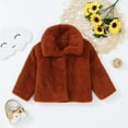 thumbnail image 6 of Toddler Kids Baby Girls Boys Jacket Fall Winter Solid Cardigans Fuzzy Lightweight Jackets Warm Coats Outerwear, 6 of 9