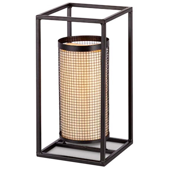 Gerson 45015 - 13.8" Metal Small Lantern Battery Operated LED Candle Light with Timer