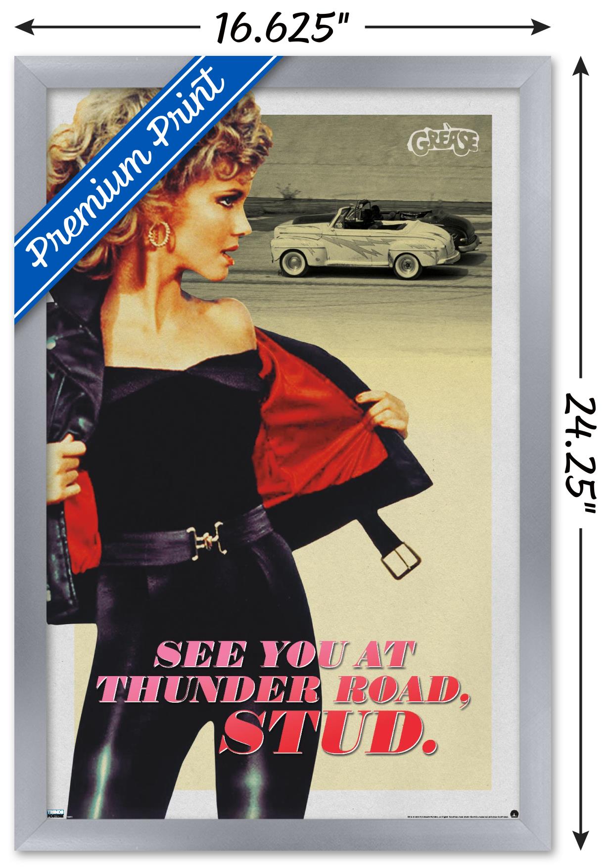Grease - Stud Wall Poster, 14.725" x 22.375", Framed