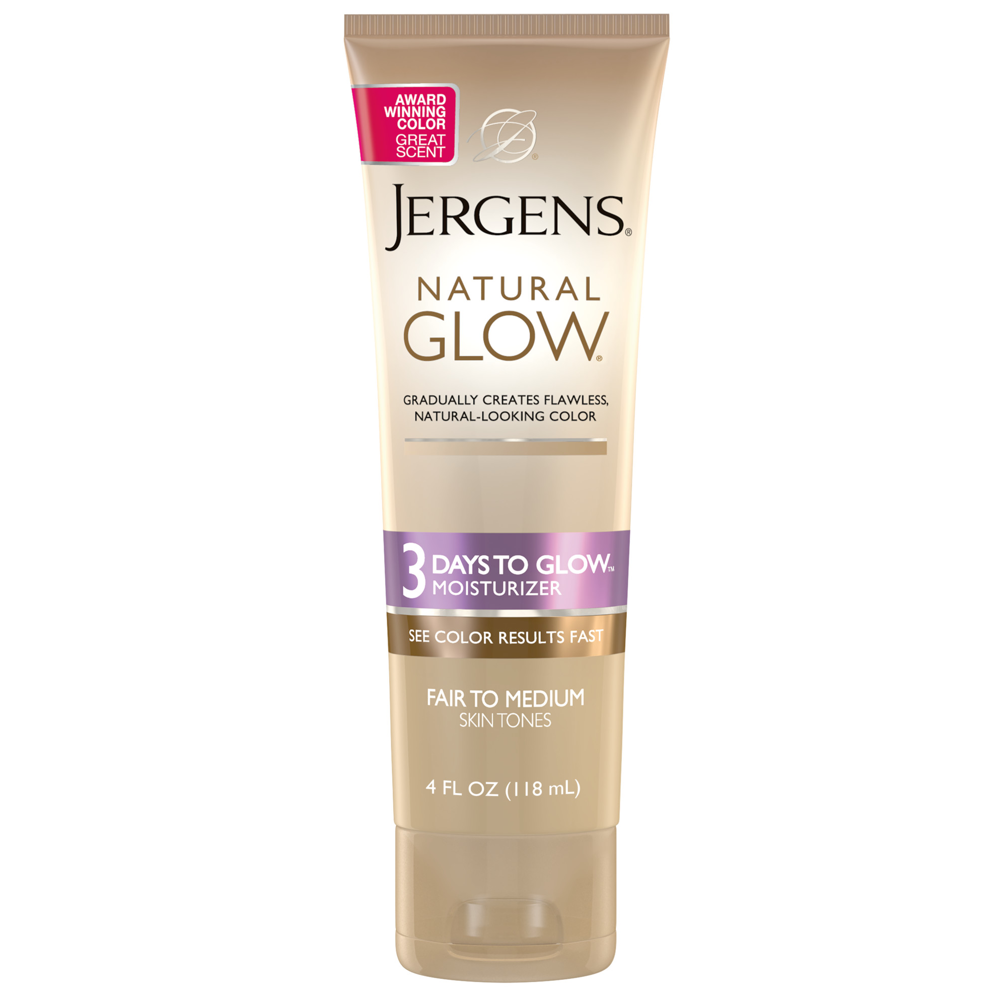 Jergens Natural Glow 3Day Sunless Tanning Lotion, Fair to Medium Skin