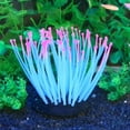 thumbnail image 2 of 1 unidad de anémona Artificial, plantas de acuario, planta de silicona Artificial, decoración de acuario, decoración de pecera, 9*7cm, azul Rojo Verde, 2 of 4