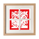 thumbnail image 1 of Corte de papel de China Tiger animal del Zodiaco Pantalla de escritorio de pared de marco 4 aperturas, 1 of 4