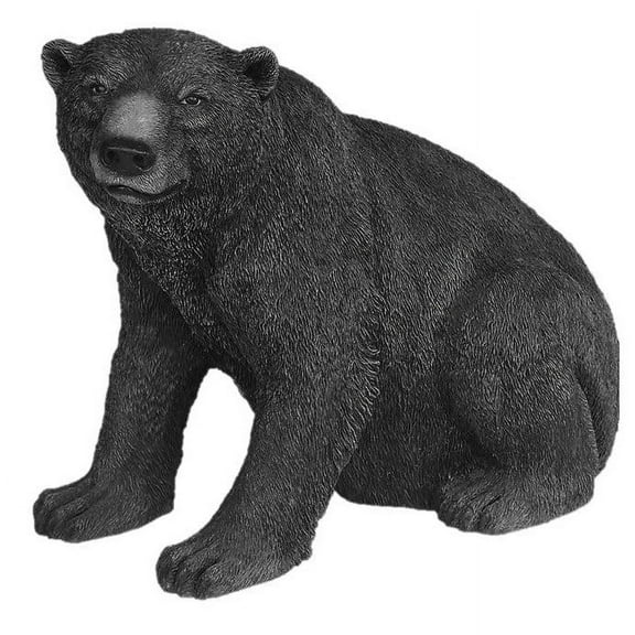 North American Black Bear Sitting Life Size Statue