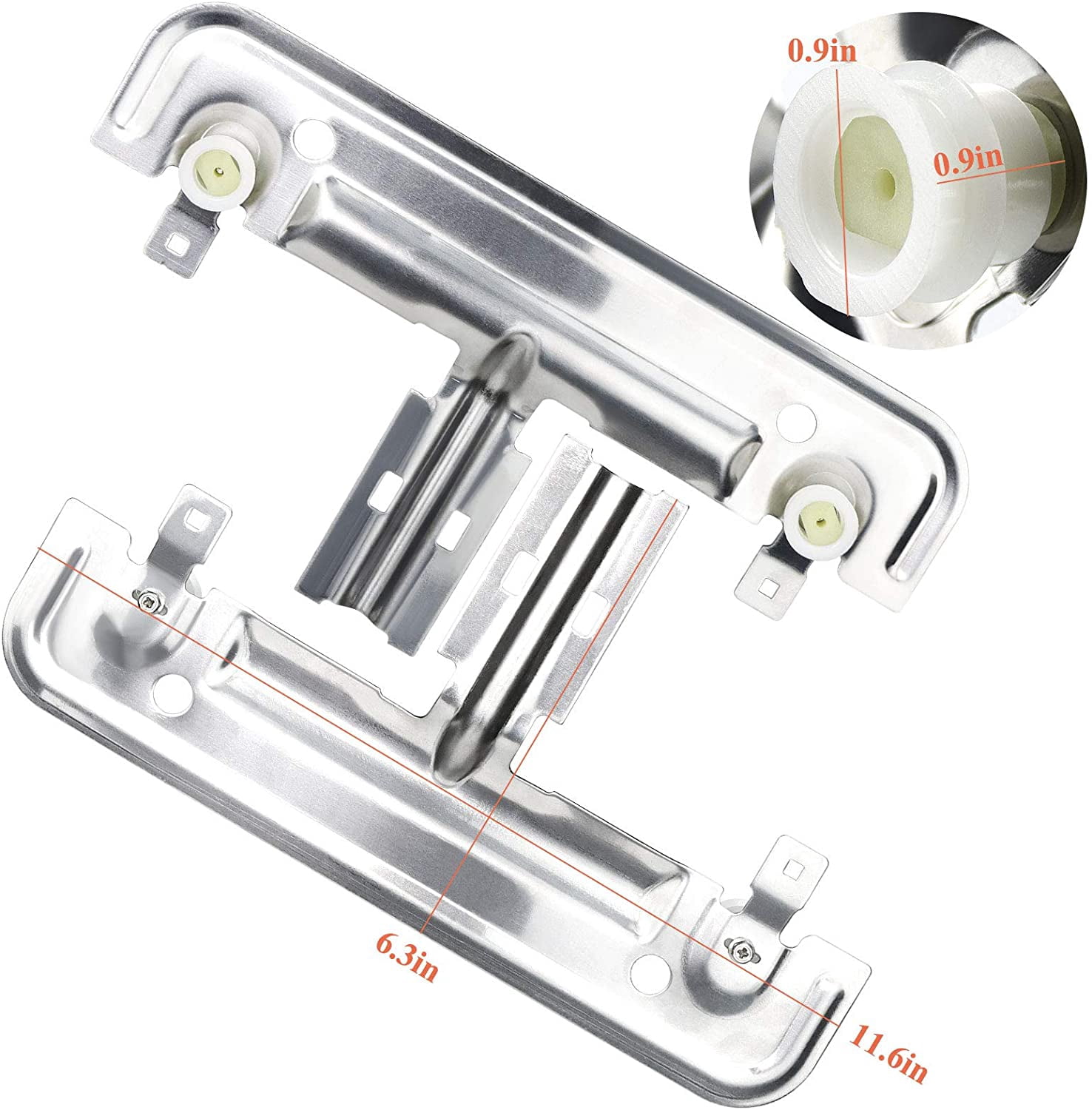 W10712394 Dishwasher Upper Rack Adjuster Metal Kit Compatible with Ken-more Whir-lpool by - Replaces W10712394VP, AP5956100, W10350376, PS10064063