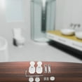 thumbnail image 1 of TEHAUX 1 Set Toilet Mounting Plate Nylon White for Toilets Wall Mounting, 1 of 8
