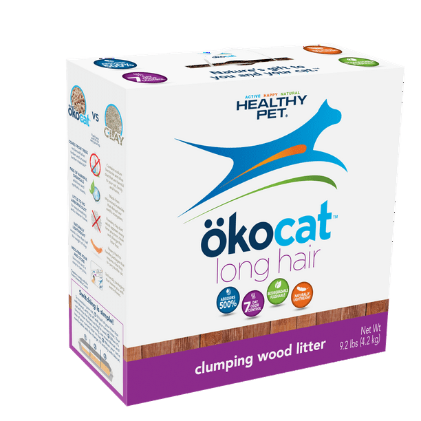 Okocat Premium Less Mess Lowtracking, Clumping Natural Wood Pellet Cat
