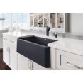 thumbnail image 6 of Blanco 4017 Ikon 30" Silgranit Farmhouse Apron Front Single Bowl Kitchen Sink - Grey, 6 of 7