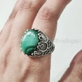 thumbnail image 5 of Malachite Mans Ring, Natural Green Malachite, Spiritual, Silver Jewelry, 925 Silver Ring, Birthday Gift, Heavy Mens Ring, Arabic Design, Ottoman Style Ring, Christmas, Turkey Mens Signet Ring, 5 of 8