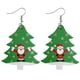 thumbnail image 1 of Pendientes para mujer, regalos para mujer, pendientes navideños de piel sintética, pendientes colgantes con forma de lágrima, pendientes de animales., 1 of 3