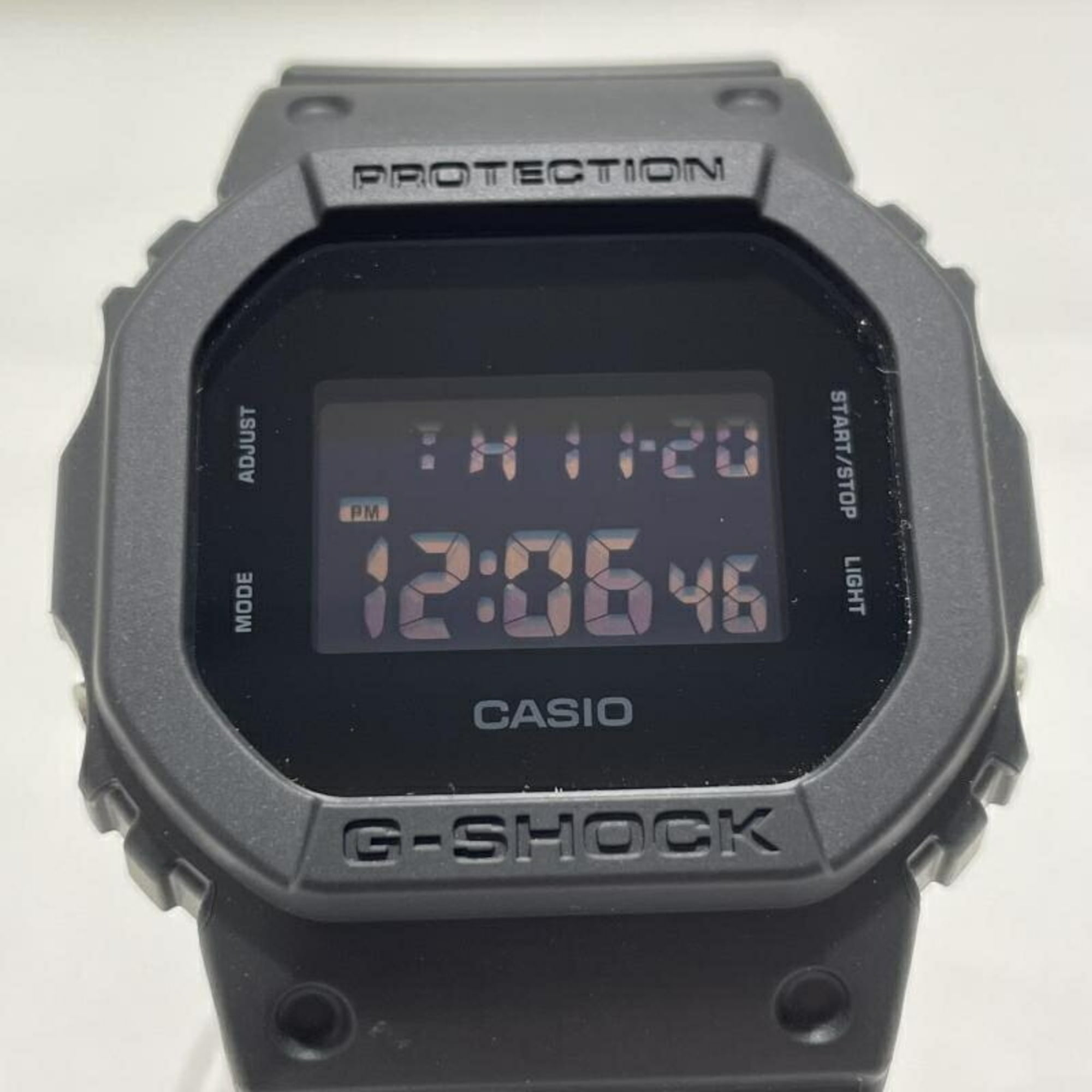 g-shock riseman multi-function digital black resin mens watch