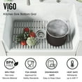 thumbnail image 3 of VIGO 26 in. Silicone Kitchen Sink Protective Bottom Grid For Single Basin Sink in Matte Black, 3 of 6