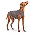 thumbnail image 3 of Gold Paw Stretch Fleece Dog Coat Stretchy Pet Sweater Machine Washable Pullover For Winter And Fall Charcoal 18, 3 of 3