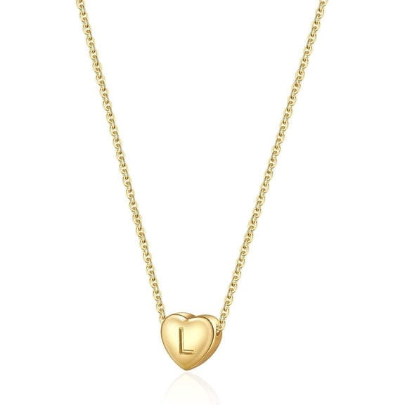 Initial Heart Necklace For Women Tiny Dainty Gold Plated Letters Heart Choker Necklaces For Women Gifts For Women Valentineu2019S Day Gift For Women[o846]