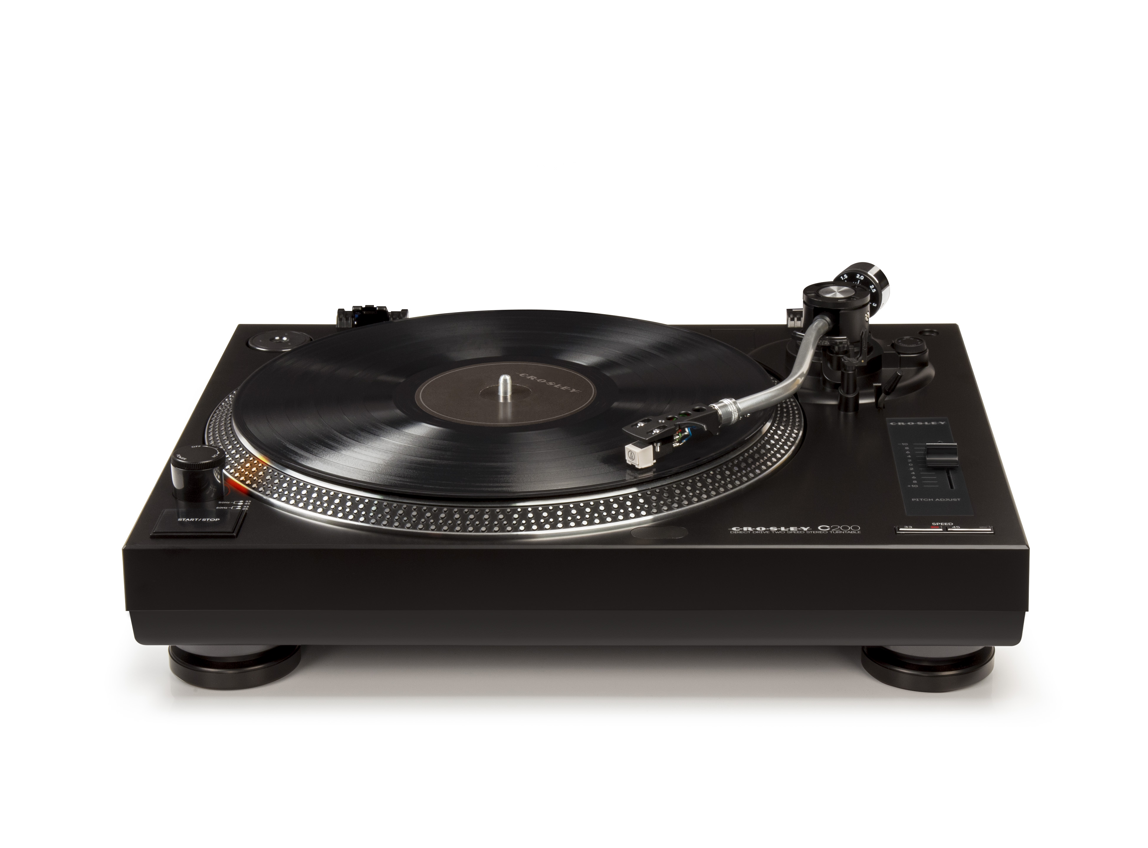 Crosley C200 Direct Drive Vinyl Record Player Audio Turntables