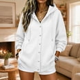 thumbnail image 3 of Luvrsol Sweatshirt for Women Long Sleeve Zip Up Hoodie Casual Daily Wear Athletic Jacket with Pockets S-2XL, 3 of 5