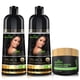 thumbnail image 1 of Herbishh Champú tinte capilar + 1pc Mascarilla capilar de argán - Tinte para el Cabello Combo Pack-2pcs (Negro), 1 of 5