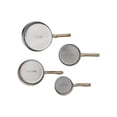 thumbnail image 4 of Creative Co-Op 4-Piece Stainless Steel Measuring Cups with Etched Flowers and Twig Shaped Handles, Brass, 4 of 4