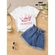 thumbnail image 1 of Crown Pattern Girls' T-Shirt - Soft Cotton, Short Sleeves And Round Neck - Casual, Chic And Comfortable, 1 of 6