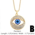 thumbnail image 5 of 2 grandes collares de ojos con personalidad de hip-hop europeo y americano, 5 of 5