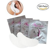 Under Eye Pads 100 Pairs Lint Free Lash Extension Hydrogel Eye Gel Patches for Eyelash Extension Makeup Eye Mask Beauty Tool