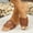Brown, variant on iTNHFP Slippers Women Outdoor Summer Europe and The United States foreign Trade Large Size Women's Shoes Flat Slippers Daily Models Flat with Rubber Slippers