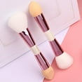 thumbnail image 7 of Kokovifyves Makeup Brushes under $5 Double Makeup Brush Multi-function Powder Blusher Brush Sponge Brush Makeup Powder, 7 of 7