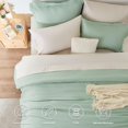 thumbnail image 3 of Juego de edredón CozyLux, tamaño completo, verde salvia, 7 piezas, cama en una bolsa, 3 of 7
