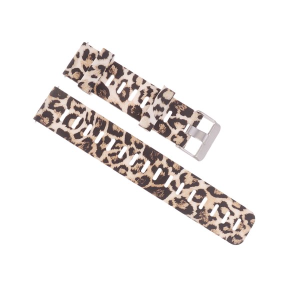 GETAJGHSD Leopard Print Silicone Watch Strap Replacement for Comfortable Wearing