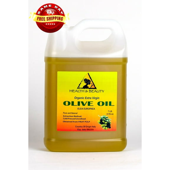 OLIVE OIL EXTRA VIRGIN ORGANIC UNREFINED RAW COLD PRESSED PREMIUM PURE 7 LB