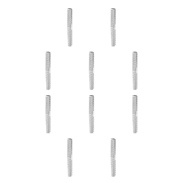 Seitruly Corte De Cabello Precisión Sin Esfuerzo Con Peines Resistentes A Altas Temperaturas Peine Para Cabello Duradero Y Resistente A Altas s909(L):Plata clara 10Conjunto