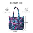 thumbnail image 4 of 22 Inch Oversized Travel Bag Lightweight Canvas Weekender Duffel with Multi Pockets, Colorful Pop Pattern, 4 of 5
