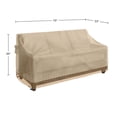 thumbnail image 5 of Pure Garden 76x33in Waterproof UV 50+ Outdoor Patio Couch Cover, Beige, 5 of 6