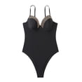 thumbnail image 1 of Aayomet Bathing Suit Colour V Neck Adjustable Bikini Swimming Costume (A, S), 1 of 4