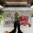 thumbnail image 5 of Winter Door Mat Outdoor for Front Door,Let It Snow Snowman Snowflake Welcome Doormat,Christmas Xmas Holiday Floor Mat Rug Entryway for Porch Farmhouse Decor 30" x 17", 5 of 6