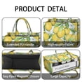 thumbnail image 4 of Large Capacity Tote Bag,Yellow Lemon Fruit Flowers LightBlue Pattern Handbag Fashion Luxury Tote Bag,15.7"x13"x 5.1" Inches,Laptop Compatible, 4 of 6